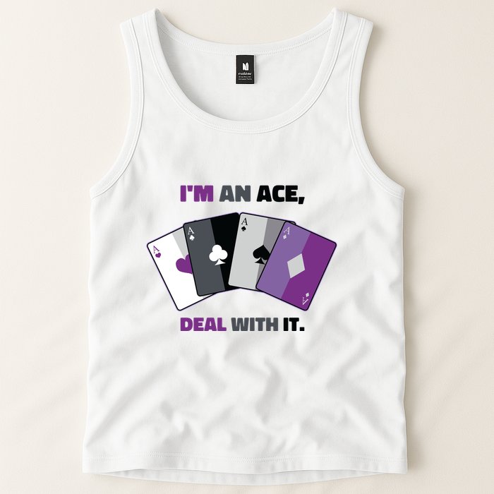 Asexual I’M An Ace Deal With It Asexual Pride Tank Top
