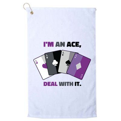 Asexual I’M An Ace Deal With It Asexual Pride Golf Towel