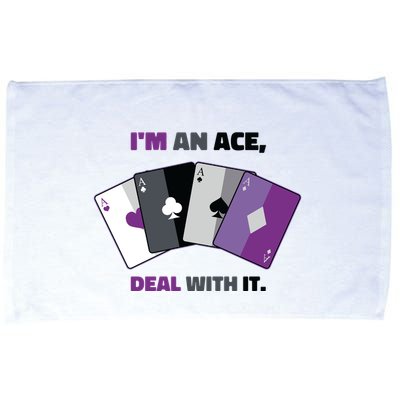 Asexual I’M An Ace Deal With It Asexual Pride Microfiber Hand Towel