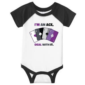 Asexual I’M An Ace Deal With It Asexual Pride Infant Baby Jersey Bodysuit