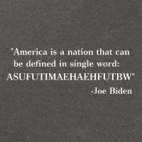 America Is A Nation That Can Be Defined In Single Word Joe Biden Meme Cotton Canvas Backpack