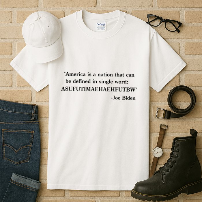 America Is A Nation That Can Be Defined In Single Word Joe Biden Meme Tall T-Shirt