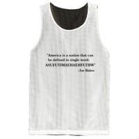 America Is A Nation That Can Be Defined In Single Word Joe Biden Meme Mesh Reversible Basketball Jersey Tank