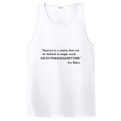 America Is A Nation That Can Be Defined In Single Word Joe Biden Meme PosiCharge Competitor Tank