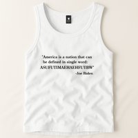 America Is A Nation That Can Be Defined In Single Word Joe Biden Meme Tank Top