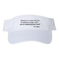 America Is A Nation That Can Be Defined In Single Word Joe Biden Meme Visor