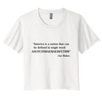 America Is A Nation That Can Be Defined In Single Word Joe Biden Meme Crop Top