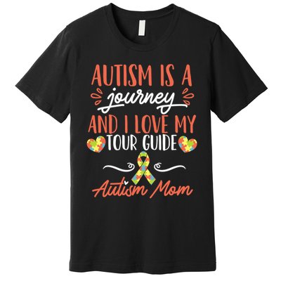 Autism Is A Journey And I Love My Guide Gift Premium T-Shirt