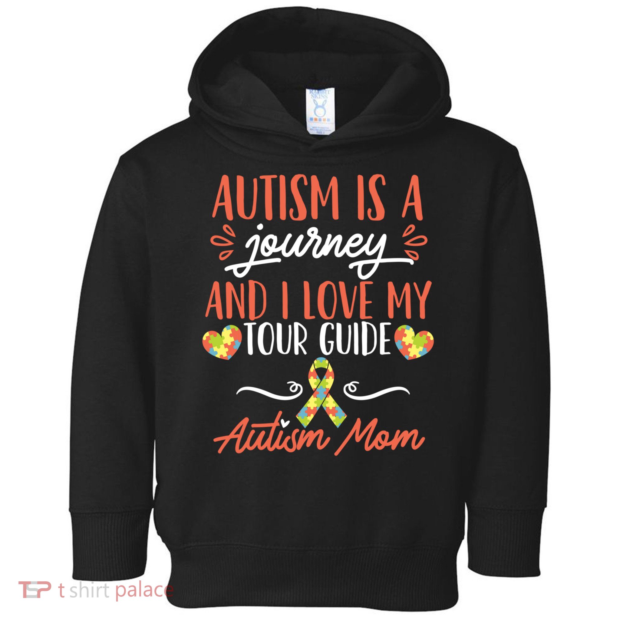 Autism Is A Journey And I Love My Guide Gift Toddler Hoodie