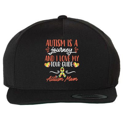 Autism Is A Journey And I Love My Guide Gift Wool Snapback Cap