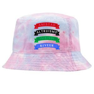 Amistad Isibindi Altruismo Reveur 4 Houses 1 Family Tie-Dyed Bucket Hat