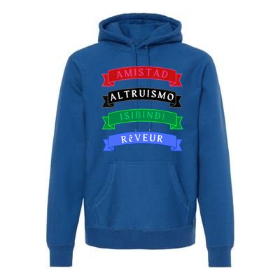 Amistad Isibindi Altruismo Reveur 4 Houses 1 Family Premium Hoodie