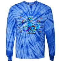 Autism Infinity Autism Trex Trex Infinity Dare To Be Yoursel Gift Tie-Dye Long Sleeve Shirt