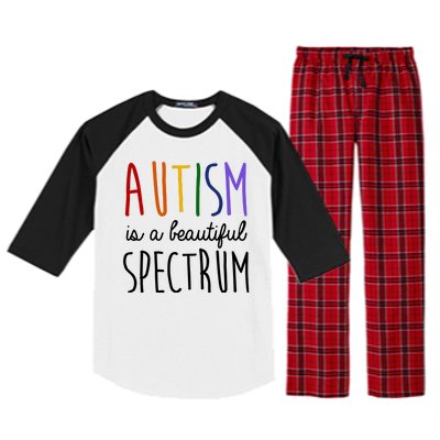 Autism Is A Beautiful Spectrum Awareness Raglan Sleeve Pajama Set