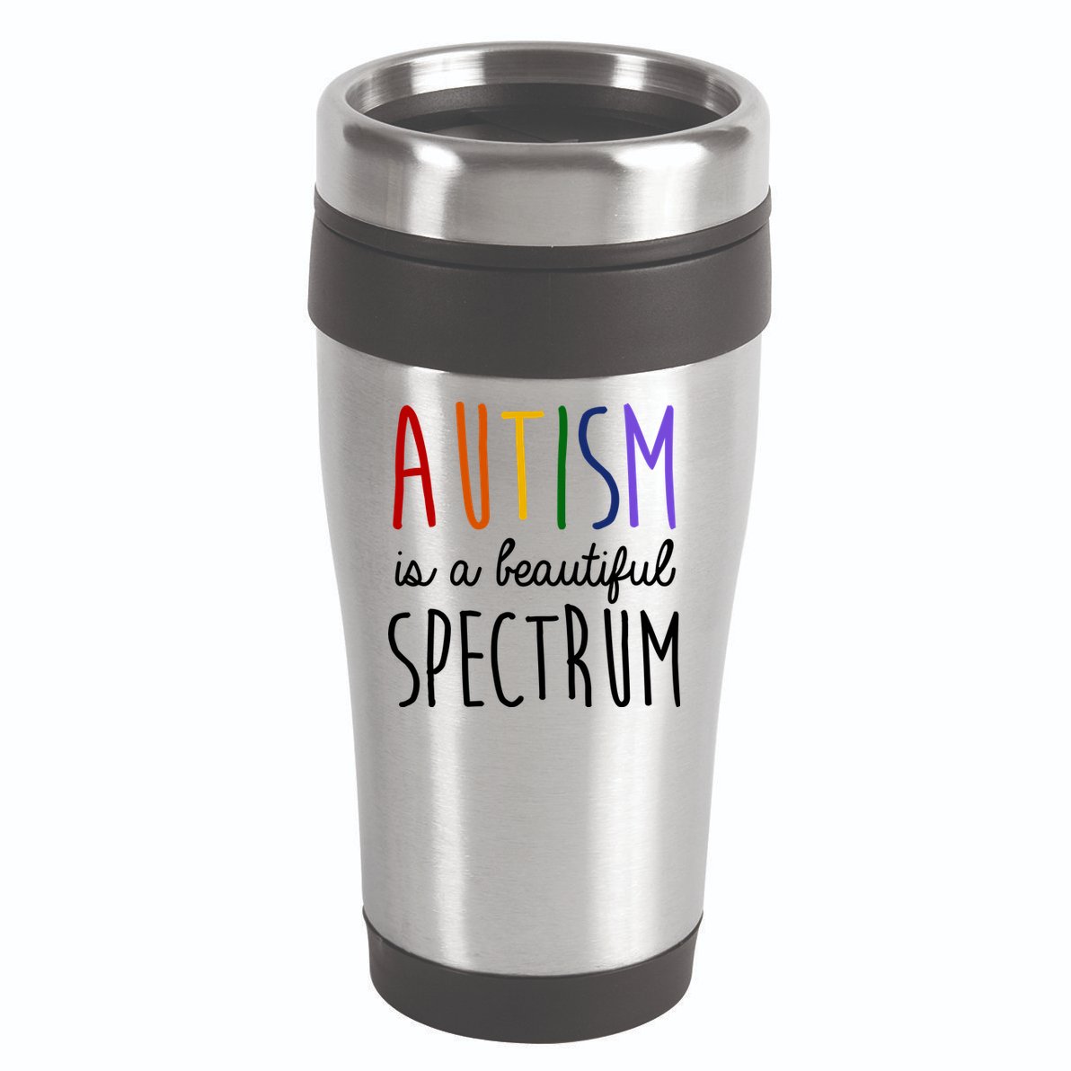 Autism Is A Beautiful Spectrum Awareness 16oz Travel Tumbler