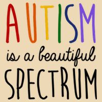 Autism Is A Beautiful Spectrum Awareness Drawstring Bag