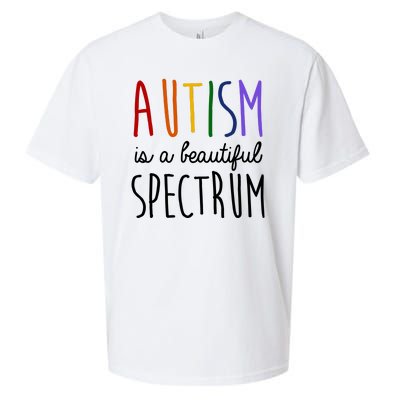 Autism Is A Beautiful Spectrum Awareness Sueded Cloud Jersey T-Shirt