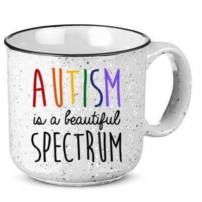 Autism Is A Beautiful Spectrum Awareness 15oz Campfire Ceramic Mug