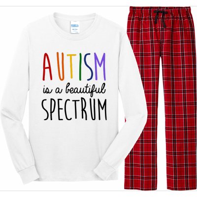 Autism Is A Beautiful Spectrum Awareness Long Sleeve Pajama Set