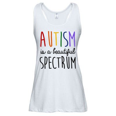 Autism Is A Beautiful Spectrum Awareness Ladies Essential Flowy Tank