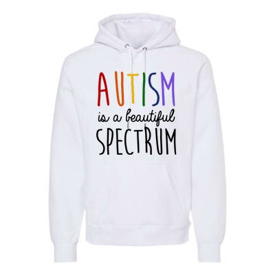 Autism Is A Beautiful Spectrum Awareness Premium Hoodie