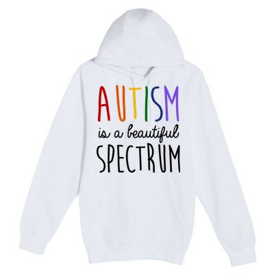 Autism Is A Beautiful Spectrum Awareness Premium Pullover Hoodie
