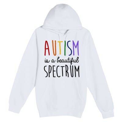 Autism Is A Beautiful Spectrum Awareness Premium Pullover Hoodie