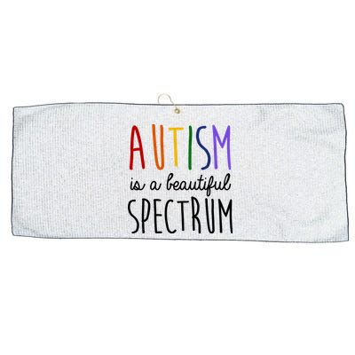 Autism Is A Beautiful Spectrum Awareness Large Microfiber Waffle Golf Towel