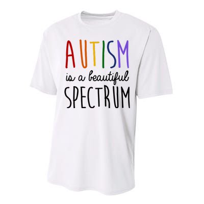 Autism Is A Beautiful Spectrum Awareness Performance Sprint T-Shirt