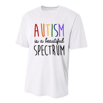 Autism Is A Beautiful Spectrum Awareness Youth Performance Sprint T-Shirt