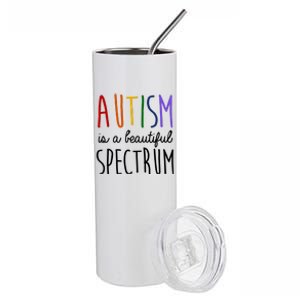 Autism Is A Beautiful Spectrum Awareness Stainless Steel Tumbler