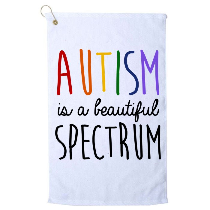 Autism Is A Beautiful Spectrum Awareness Golf Towel