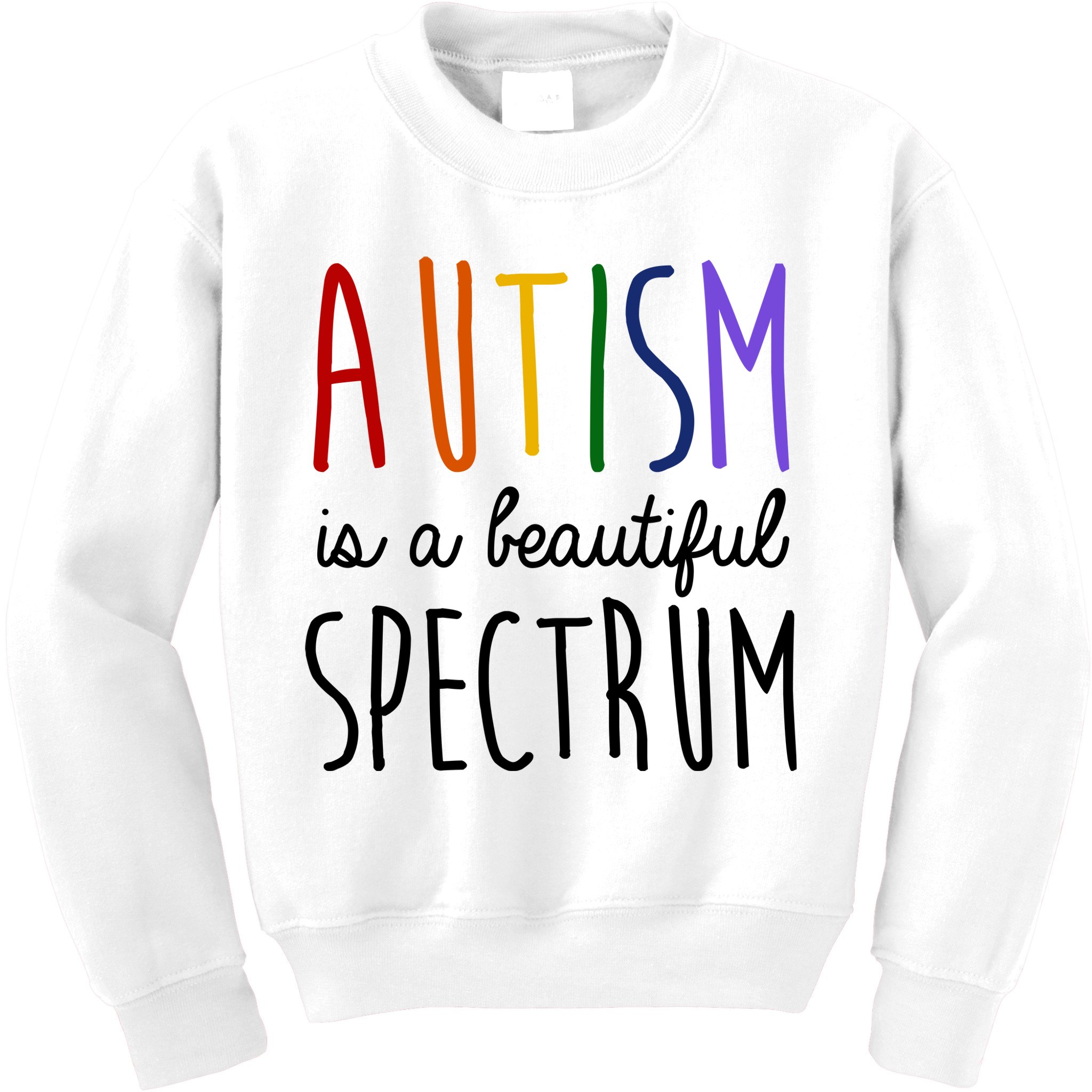Autism Is A Beautiful Spectrum Awareness Kids Sweatshirt