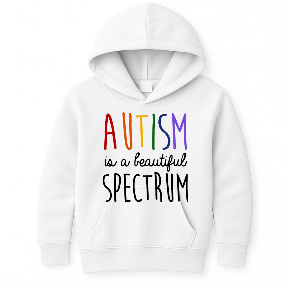 Autism Is A Beautiful Spectrum Awareness Kids Hoodie