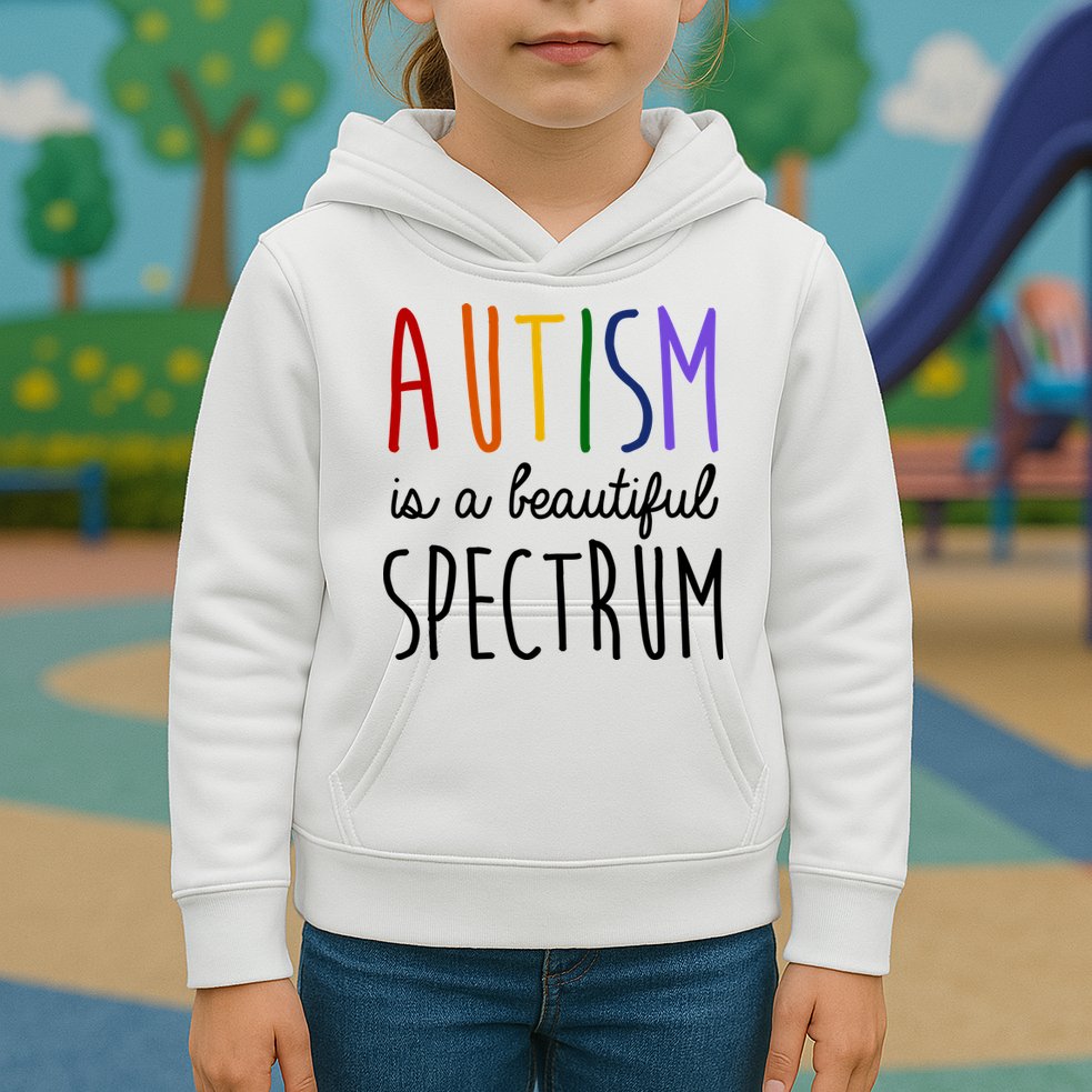 Autism Is A Beautiful Spectrum Awareness Kids Hoodie