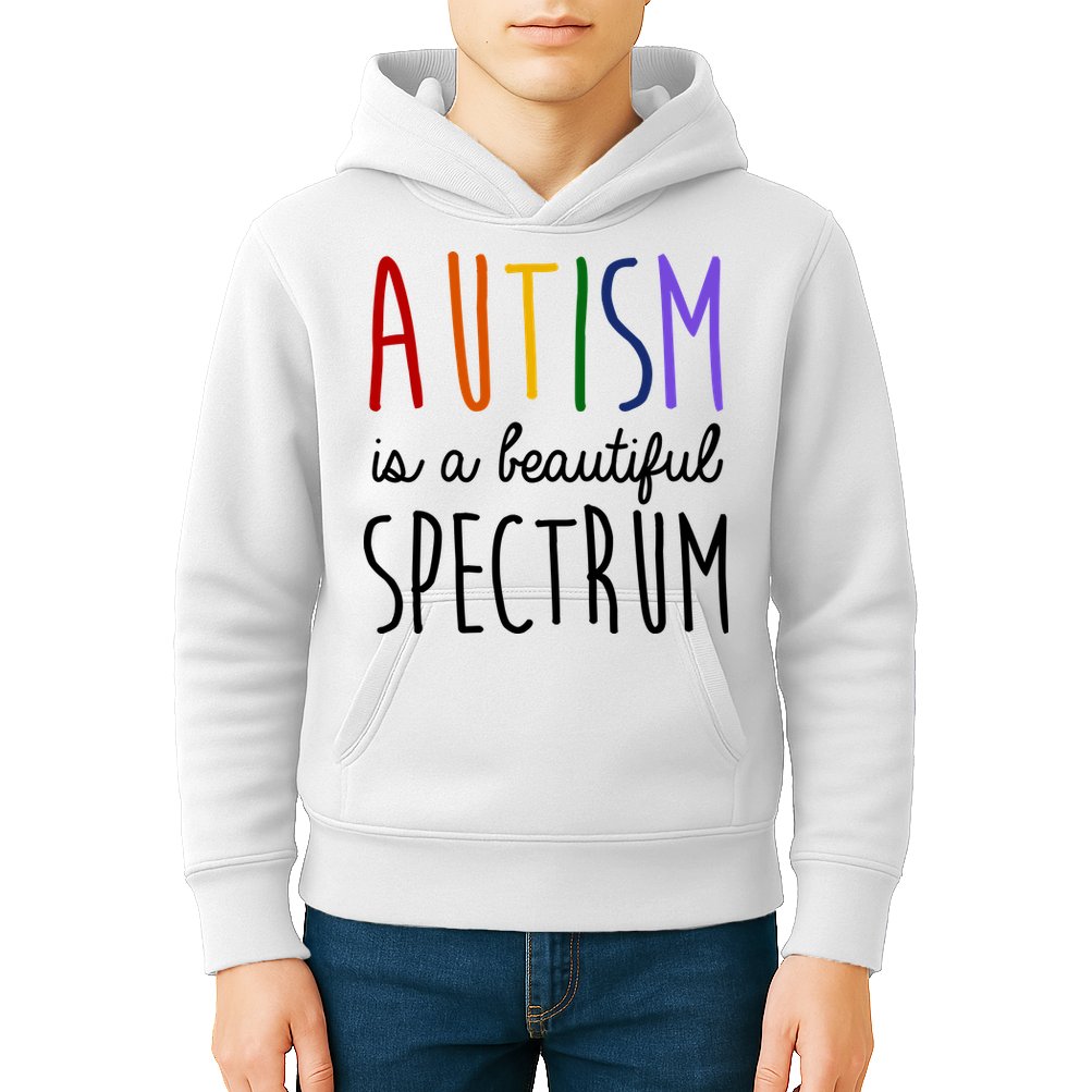 Autism Is A Beautiful Spectrum Awareness Kids Hoodie
