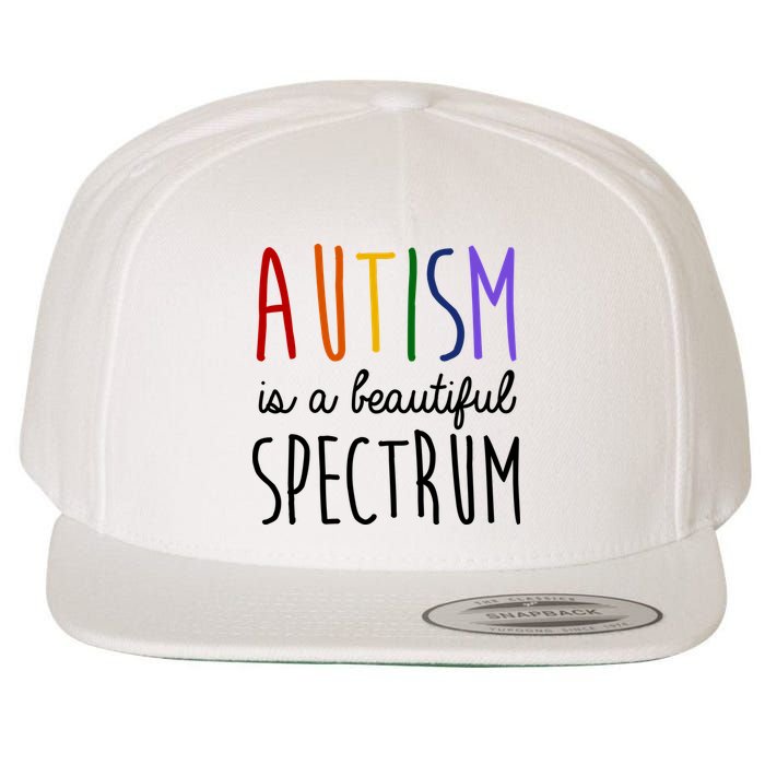 Autism Is A Beautiful Spectrum Awareness Wool Snapback Cap