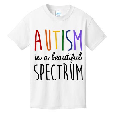 Autism Is A Beautiful Spectrum Awareness Kids T-Shirt