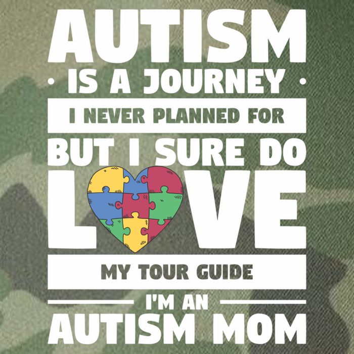 Autism Is A Journey I Never Planned For But I Sure Do Love Gift Legacy Tie Dye Trucker Hat