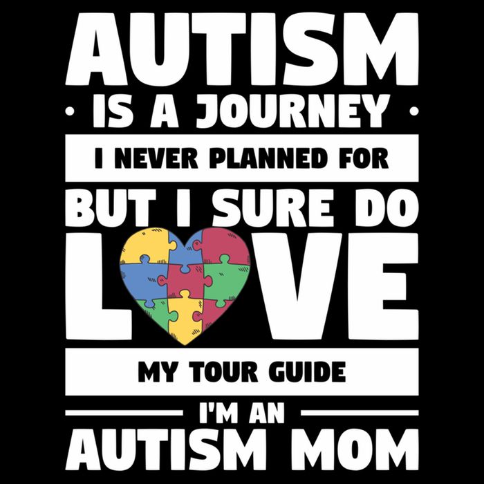 Autism Is A Journey I Never Planned For But I Sure Do Love Gift 7-Panel Snapback Hat