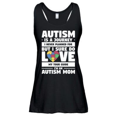 Autism Is A Journey I Never Planned For But I Sure Do Love Gift Ladies Essential Flowy Tank
