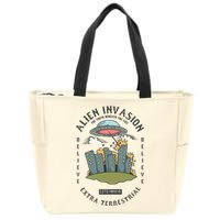 Alien Invasion Zip Tote Bag
