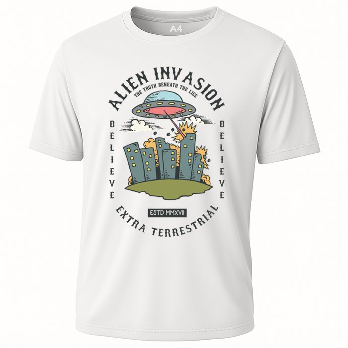 Alien Invasion Cooling Performance Crew T-Shirt