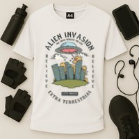Alien Invasion Cooling Performance Crew T-Shirt