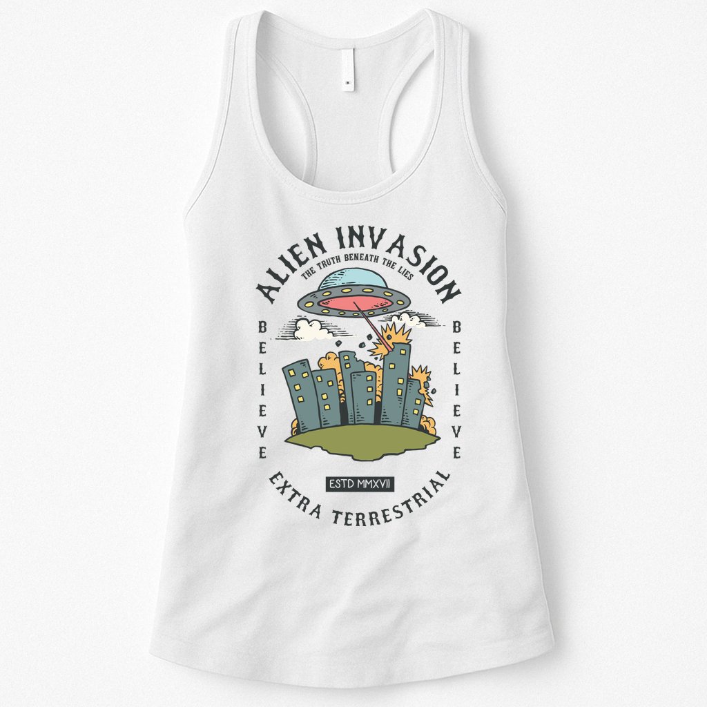 Alien Invasion Womens Tank Top