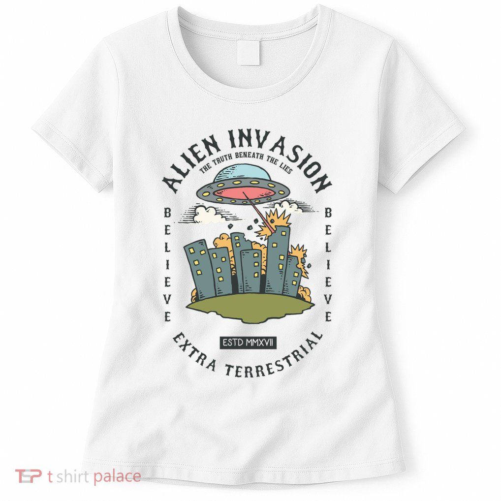 Alien Invasion Womens T-Shirt