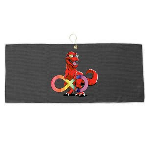 Autism Infinity Autism Trex Red Trex Gift Large Microfiber Waffle Golf Towel