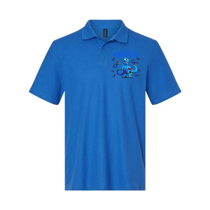 Autism Infinity Autism Trex Trex Infinity Dare To Be Yoursel Gift Softstyle Adult Sport Polo