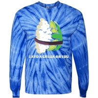 Avocado I Avo Crush On You Funny Sushi Phrase Japan Food Art Great Gift Tie-Dye Long Sleeve Shirt