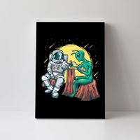 Alien Inking Astronaut Ink Funny Tattoo Artist Canvas